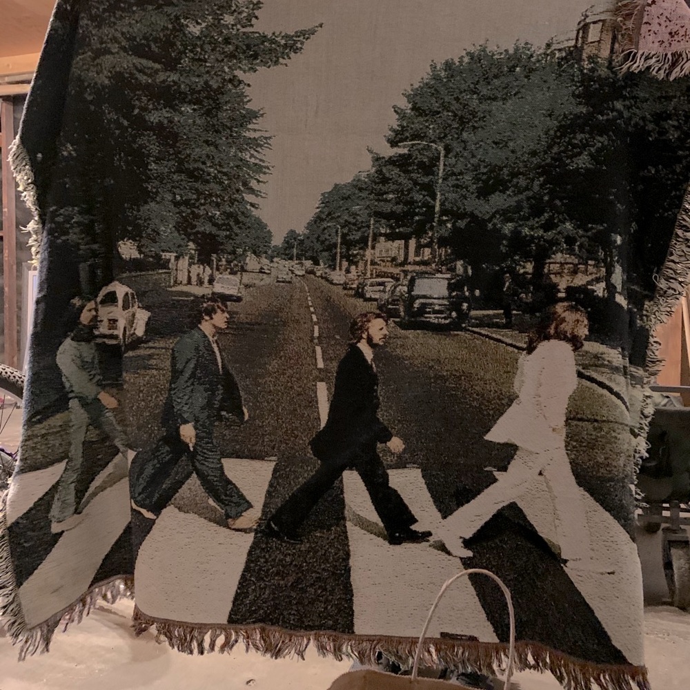Beatles throw blanket